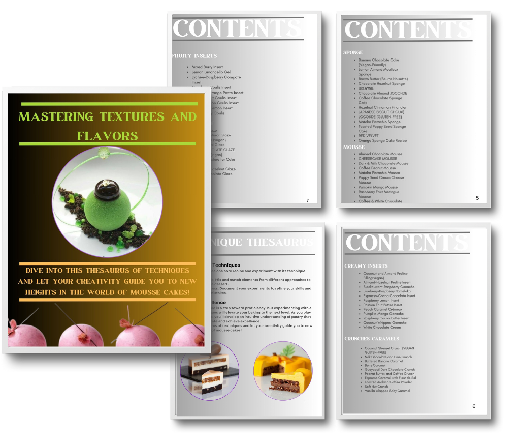 Mastering Textures & Flavors – cover & contents
