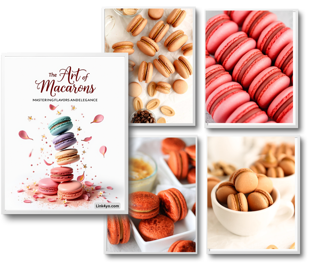 Macaron flavor collage